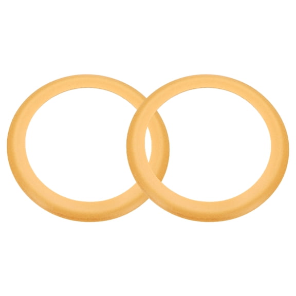 Uxcell 2pcs Air Compressor Compression Piston Ring 74.5mm OD 56mm ID 1.0mm Thickness Universal Air Compressor Replacement Piston Ring Seal for Air Pump Systems, Yellow