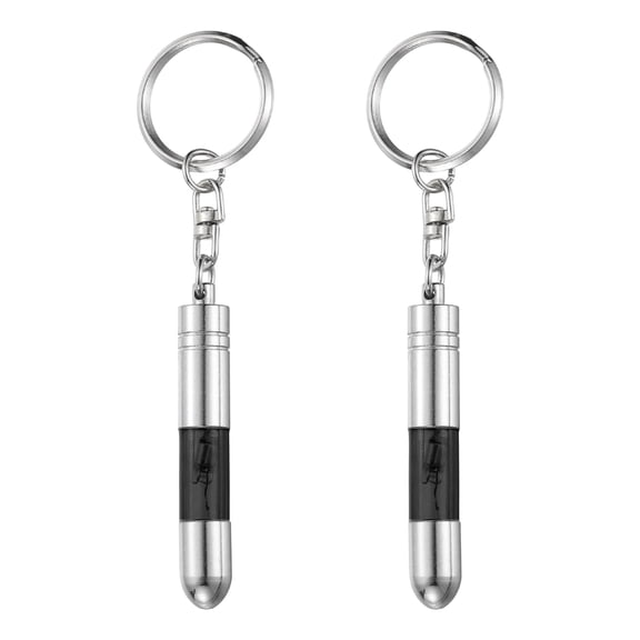 Uxcell 2pcs Anti-Static Keychain Car Static Human Body ESD Tool Electricity Discharge Remover Keychains for Car Door House, Black