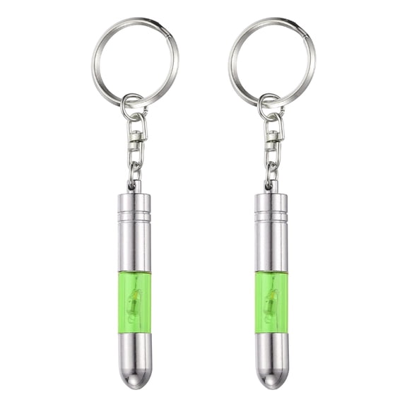 Uxcell 2pcs Anti-Static Keychain Car Static Human Body ESD Tool Electricity Discharge Remover Keychains for Car Door House, Green