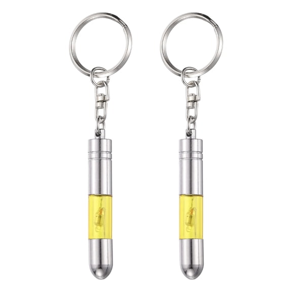 Uxcell 2pcs Anti-Static Keychain Car Static Human Body ESD Tool Electricity Discharge Remover Keychains for Car Door House, Yellow