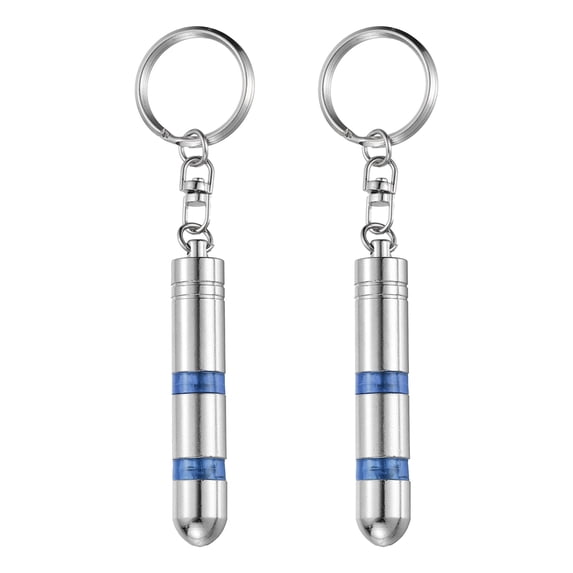Uxcell 2pcs Anti-Static Keychain Magnetic Head Car Static Human Body ESD Tool Electricity Discharge Remover Keychains for Car Door House, Blue