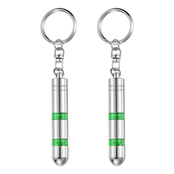Uxcell 2pcs Anti-Static Keychain Magnetic Head Car Static Human Body ESD Tool Electricity Discharge Remover Keychains for Car Door House, Green