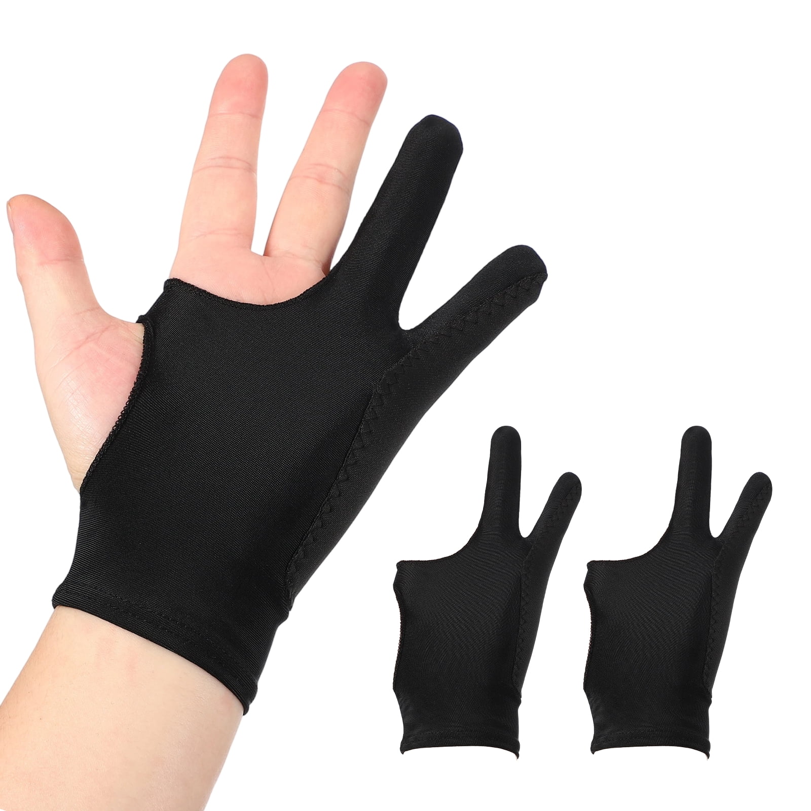 Uxcell 2pcs Artist Drawing Glove, 3-Layer Breathable Graphics Painting ...