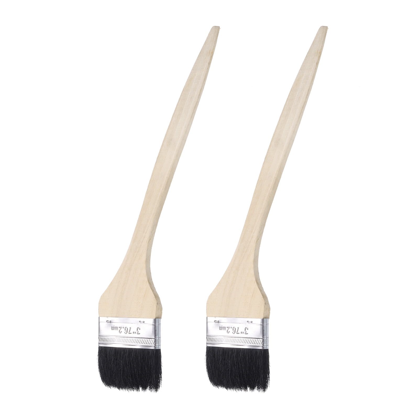 Sourcing Map 2pcs Bent Radiator Paint Brush 1.4" Width Curved