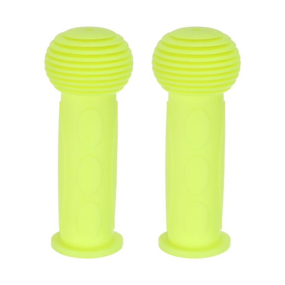 Uxcell 2pcs Bike Handlebar Grips 4.13" Non-Slip Rubber Mushroom Bicycle Grips Fit 7/8" Handlebars, Yellow