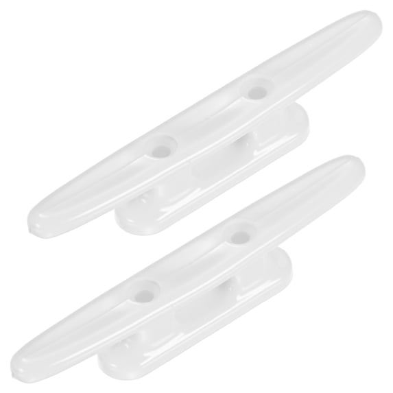 Uxcell 2pcs Boat Cleats Dock 4 Inch Kayak Rope Tie Cleat 32mm for Marine White