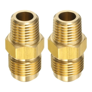 25-Pack 3/8" OD X 1/4" Male NPT Brass Compression Fittings – Lead-Free