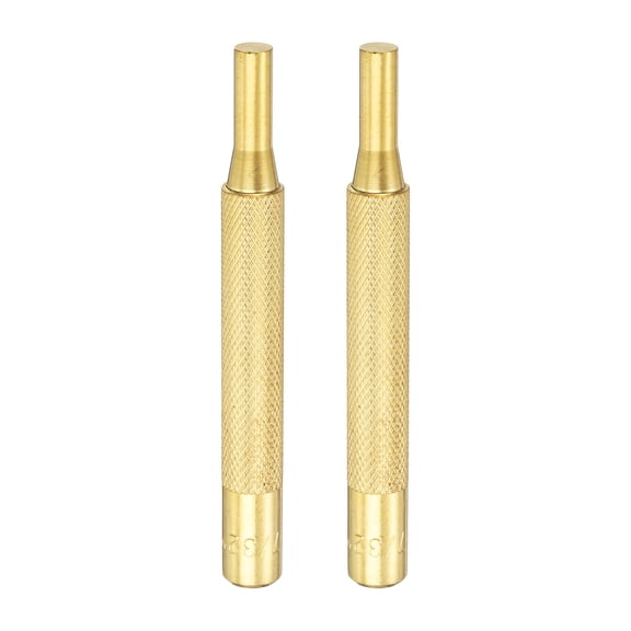 Uxcell 2pcs Brass Pin Punch 7/32" Non-marring Drive Punch for Watch Repair Automotive
