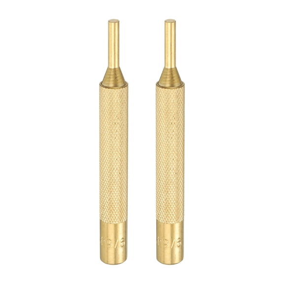 Uxcell 2pcs Brass Pin Punch 9/64" Non-marring Drive Punch for Watch Repair Automotive
