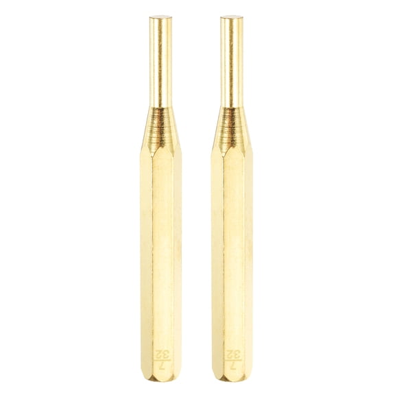 Uxcell 2pcs Brass Punch 7/32" Non-marring Drive Pin Punch for Watch Repair Jewelry and Craft
