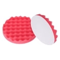 thumbnail image 1 of Uxcell 2pcs Buffing Sponge Pads 7" Polishing Wheel Waffle Finishing Grip Pad Car Buffer Polisher with Hook and Loop Back for Car Detailing Polishing Waxing, Red, 1 of 7