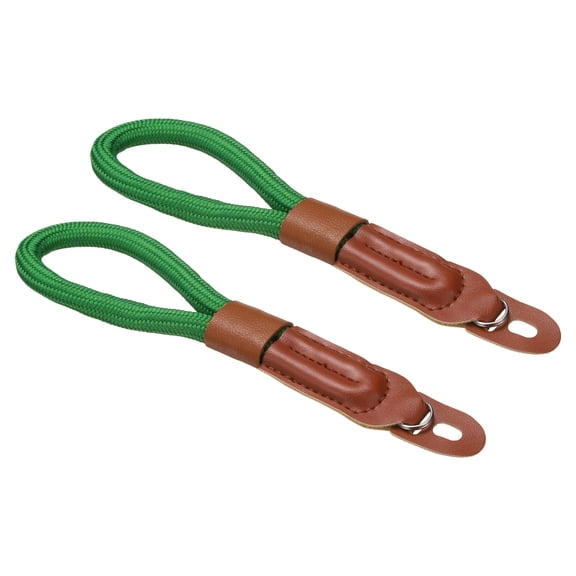 Uxcell 2pcs Camera Wrist Strap (Dark Green) - Camera Hand Strap Safety Wristlet Lanyards String, Fits for DSLR SLR Digital Camera