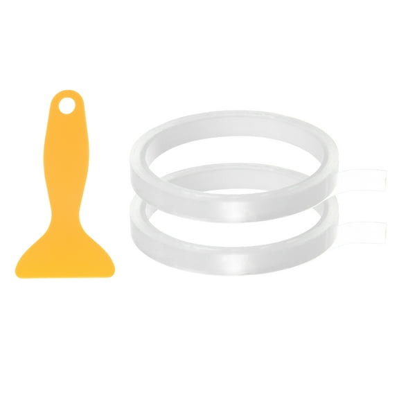 Uxcell 2pcs Caulk Strip Tape 0.4"x10Ft Waterproof Sealing Tape with Sealing Tool for Kitchen Sink Bathtub Shower, Clear