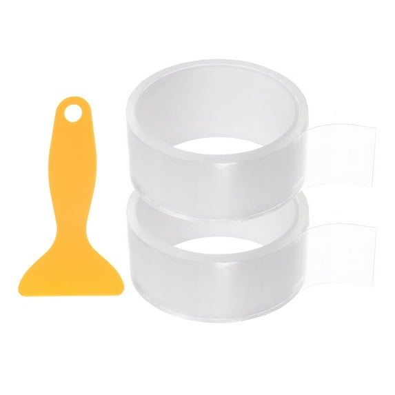 Uxcell 2pcs Caulk Strip Tape 1.4"x10Ft Waterproof Sealing Tape with Sealing Tool for Kitchen Sink Bathtub Shower, Clear