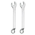 thumbnail image 1 of Uxcell 2pcs Combination Wrench Offset 15mm 75-Degree 12-Point Box End and 15° Angled Open End Metric CR-V Steel Nickel Plated Multi-function Spanners for Mechanics DIY Enthusiasts, 1 of 6