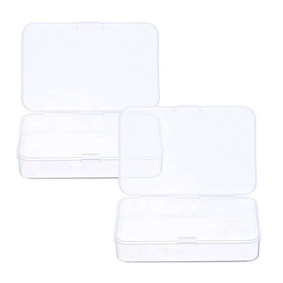 Uxcell 2pcs Component Storage Box 3.35" PP Electronic Organizer Box with Cover Hardware Containers Tools Boxes