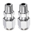 thumbnail image 2 of Rv Kitchen Faucet 304 Stainless Steel Faucet Adapter (2 Pack) - 1/2\" To 3/8\" Reducer For RV, Kitchen & Bathroom Faucet Connector 3/8 X 1/2 2 of 14