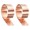 thumbnail image 1 of Uxcell 2pcs Copper Sheet Roll 0.4mm Thick Copper Flashing Strip (1.6" Width x 3.28ft), 1 of 6
