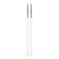 thumbnail image 1 of Uxcell 2pcs Detail Paint Brushes 9.5mm Nylon Miniature Painting Brush for Watercolor Acrylic Painting(2#), Transparent, 1 of 6