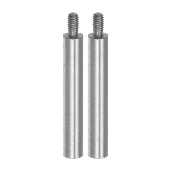 Uxcell 2pcs Dial Digital Indicator Extension Stem Rod 60mm Length 4.5mm Diameter M2.5 Thread High Speed Steel