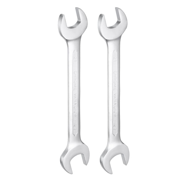 Uxcell 2pcs Double Open End Wrench 21mm x 23mm Metric U-Shaped Spanner