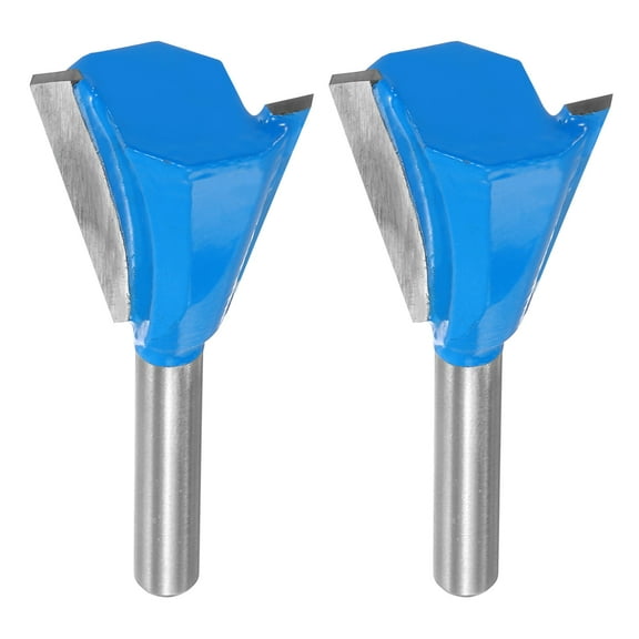 Uxcell 2pcs Dovetail Router BitBit 1" Diameter 1/4" Shank 14 Degree Dovetail Joint Bit