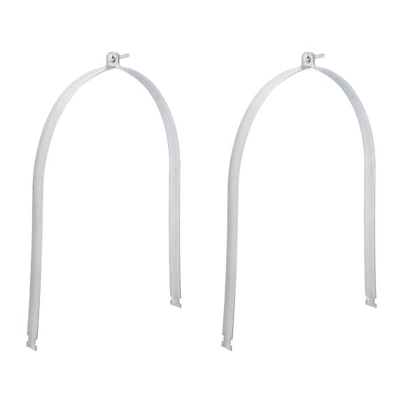Uxcell 2pcs EMT Strut Clamp 18" Universal Carbon Steel Galvanized Strut Channel Accessory Conduit Clamp with Bolt and Nut for EMT Pipe Rigid Conduit, Silver