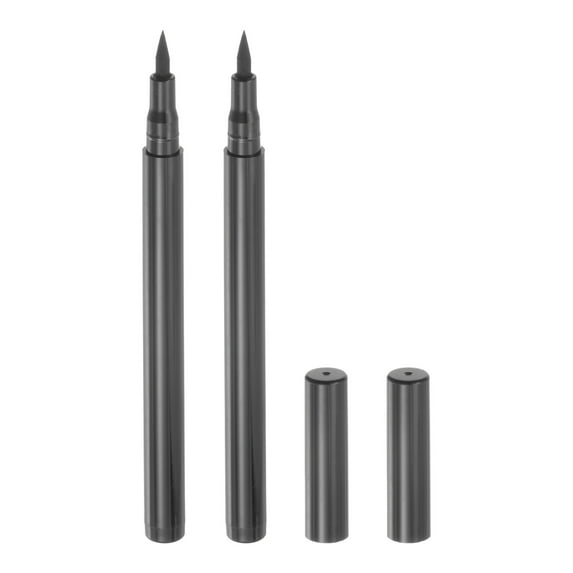 Uxcell 2pcs Fabric Markers Permanent Dye Paint Textile Marker Pens Fine Tip for DIY Clothes Shoe, Black