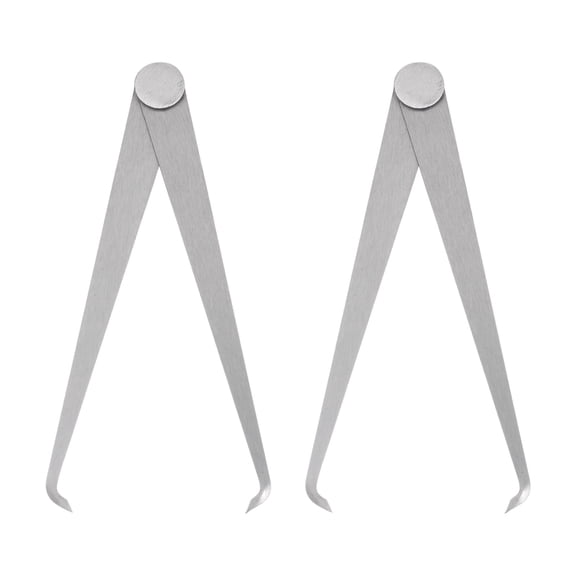 Uxcell 2pcs Firm Joint Inside Caliper 150mm 6 Inch Tool Steel Measurement Tool