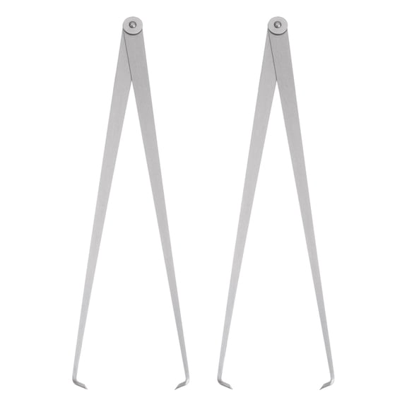 Uxcell 2pcs Firm Joint Inside Caliper 400mm 16 Inch Tool Steel Measurement Tool