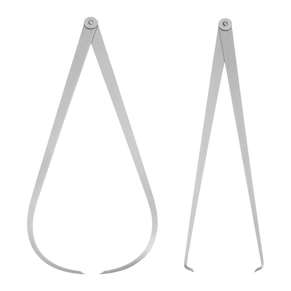 Uxcell 2pcs Firm Joint Inside/Outside Caliper 500mm 20 Inch Tool Steel Measurement Tool