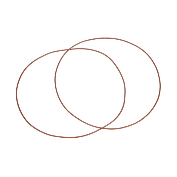 Uxcell 2pcs Fluorine Rubber O-Rings (180mm OD 176mm ID 2mm Width) - Metric FKM Sealing Gasket Plumbing Sealing O Rings, for Fasten Screws Flanges Faucet Pipe Valves, Brown