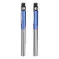 thumbnail image 1 of Uxcell 2pcs Flush Trim Router Bit 6mm Shank 1/4" Dia for Woodworking, Silver Blue, 1 of 6