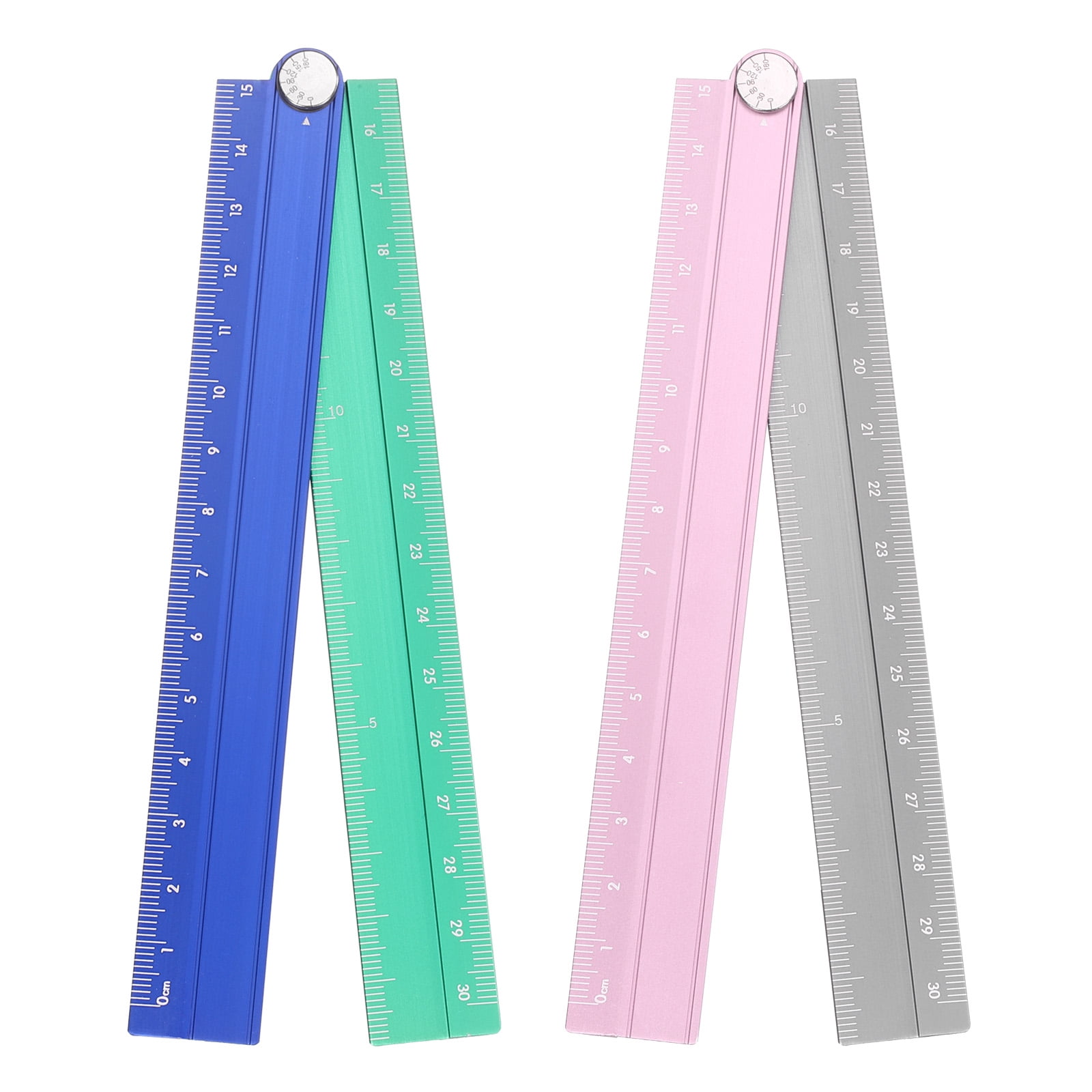 Artist Loft Ruler Uxcell 2pcs Folding Straight Ruler 30cm Metric Aluminum Alloy ...