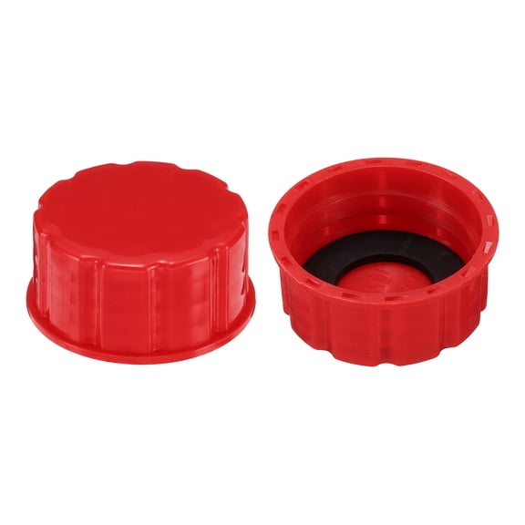 Uxcell 2pcs Gas Can Cap, Coarse Thread Gas Cap Replacement Gas Can Lid for Gasoline Gas, Red