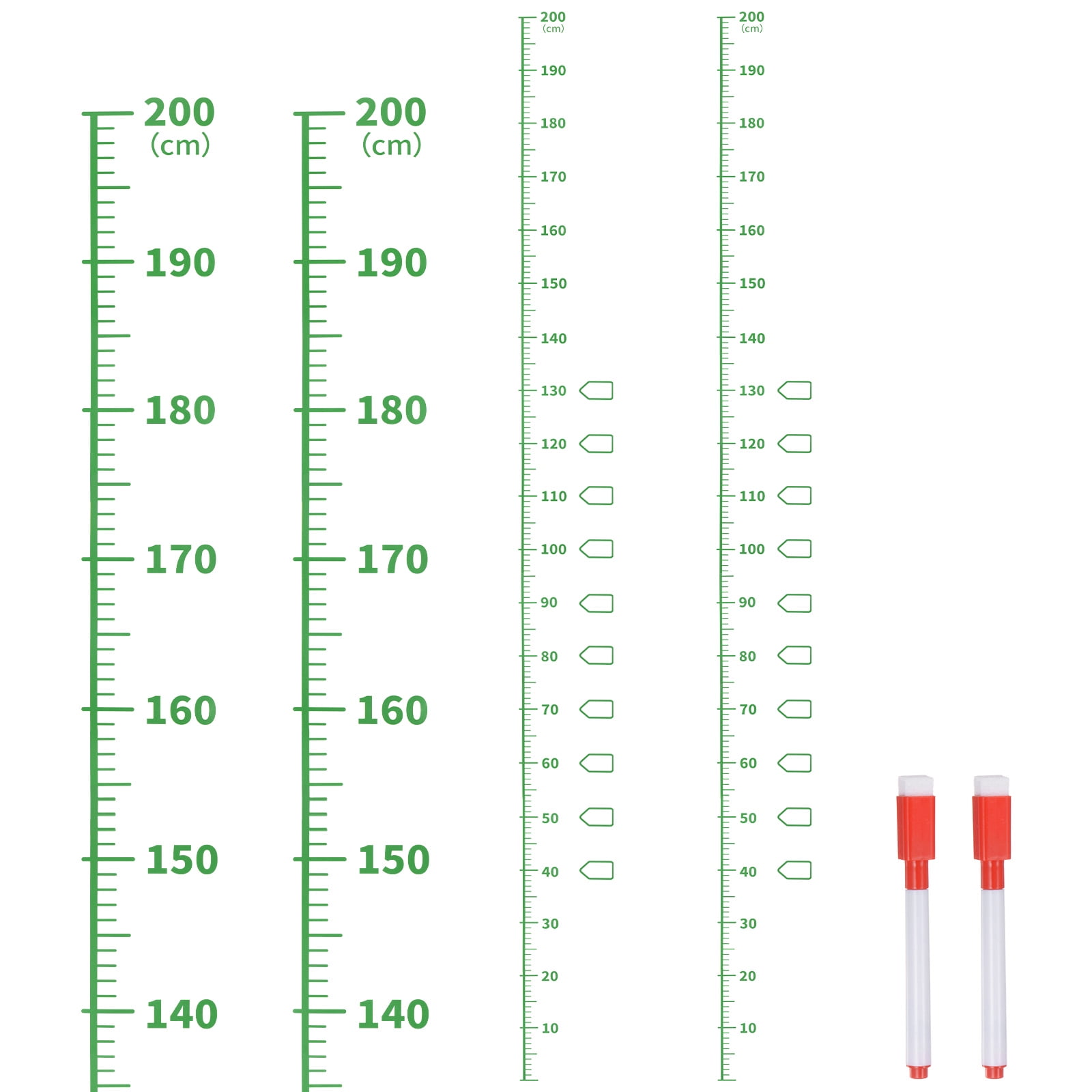 uxcell-2pcs-growth-chart-200cm-metric-height-chart-ruler-wall-decor-with-marker-pen-green-walmart-com for Free Printable Height Chart In Inches Uxcell 2pcs Growth Chart 200cm Metric Height Chart Ruler Wall Decor with Marker Pen, Green - Walmart.com for Free Printable Height Chart In Inches
