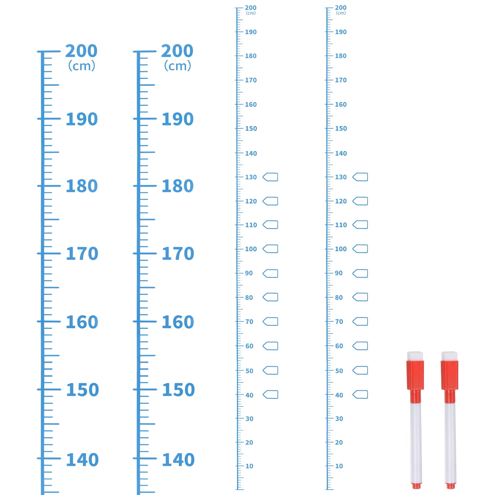 Inches chart clearance ruler