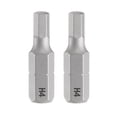 thumbnail image 1 of Uxcell 2pcs H4.0 Hex Screwdriver Bit 1/4" Hex Shank 25mm/1" Length Magnetic Hexagon Head Hex Bits S2 Steel Screw Driver Bit, 1 of 6