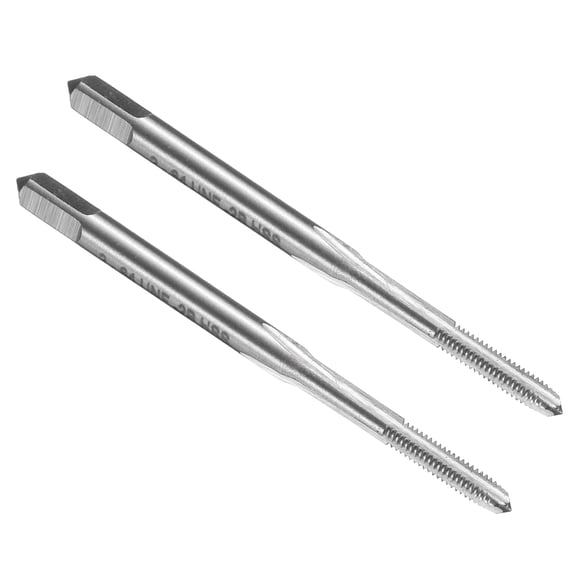 Uxcell 2pcs Hand Bottom Tap #2-64 UNF 2B Bottoming Style Screw Tapping Threading Tool