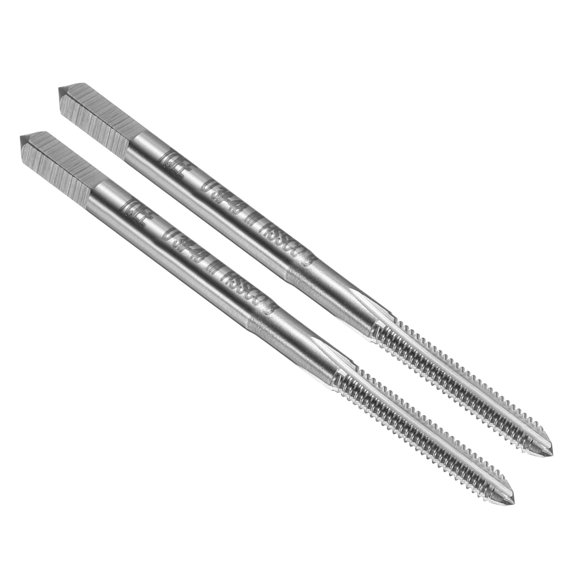Uxcell 2pcs Hand Bottom Tap #3-48 UNC 2B Bottoming Style Screw Tapping Threading Tool