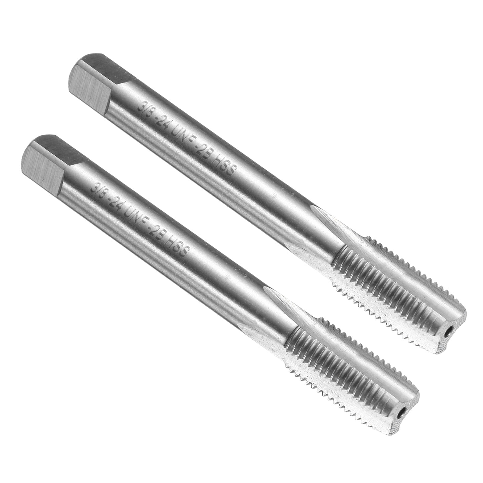 Uxcell 2pcs Hand Bottom Tap 3/8-24 UNF 2B Bottoming Style Screw Tapping ...