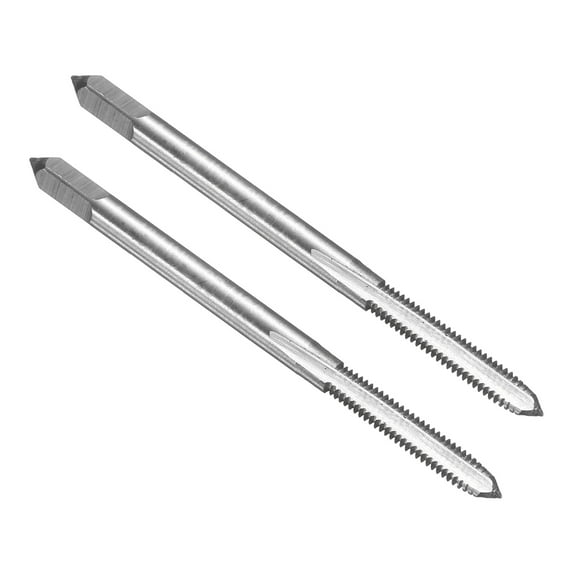 Uxcell 2pcs Hand Bottom Tap #4-48 UNF 2B Bottoming Style Screw Tapping Threading Tool