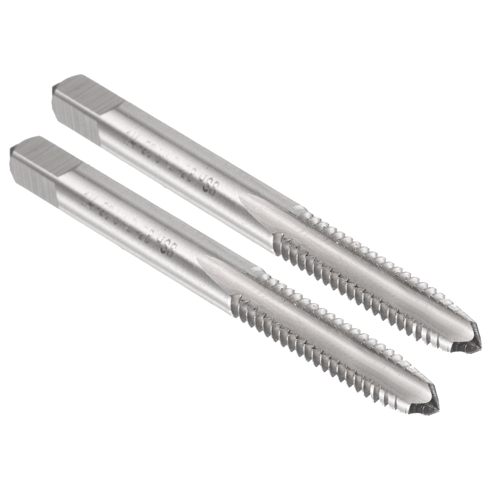 Uxcell 2pcs Hand Plug Tap 1/4-20 UNC 2B Thread Plug Style Taps Straight ...