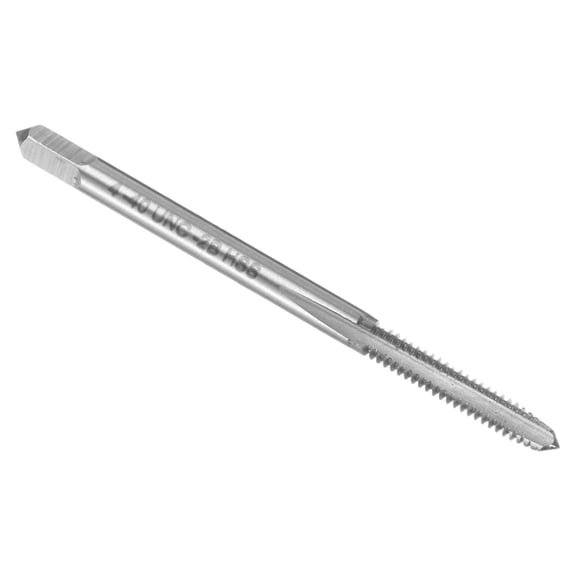 Uxcell 2pcs Hand Plug Tap #4-40 UNC 2B Thread Plug Style Taps Straight Flute Screw Tapping Threading Tool