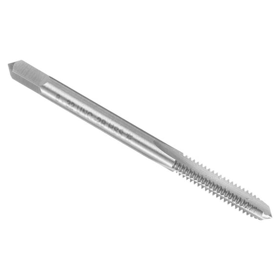 Uxcell 2pcs Hand Plug Tap #8-32 UNC 2B Left Hand Thread Plug Style Taps Straight Flute Screw Tapping Threading Tool