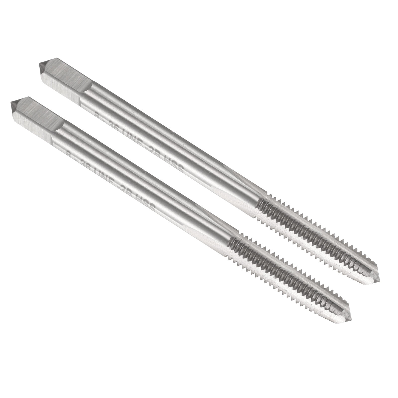 Uxcell 2pcs Hand Plug Tap #8-36 UNF 2B Thread Plug Style Taps Straight ...