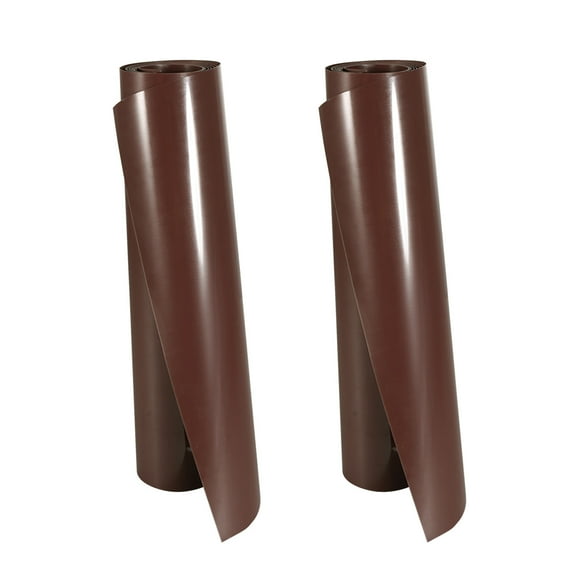 Uxcell 2pcs Heat Transfer Vinyl Rolls 8"x3ft PU HTV Printable Vinyl Film for T-Shirts DIY Craft Iron,Brown