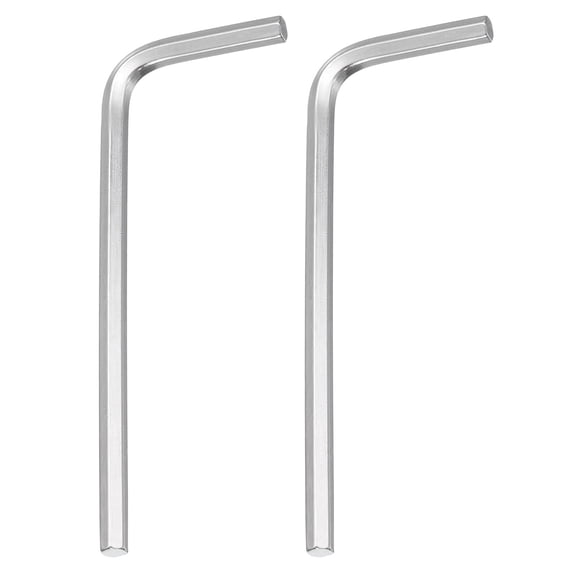 Uxcell 2pcs Hex Key Wrench 3mm Stainless Steel L-Shape Hexagon Metric Wrenches Repairing Tool for Home DIY Bike Motorcycle Repair