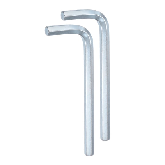 Uxcell 2pcs Hex Key Wrench 6mm L-Shape Hexagon Metric Wrenches Chrome Vanadium Steel Repairing Tool
