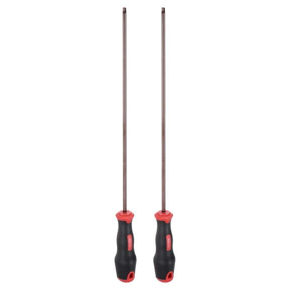 Uxcell 2pcs Hex Magnetic Wrench Screwdriver H3x300mm Hex Key Metric Driver with 100mm Handle for General Repair